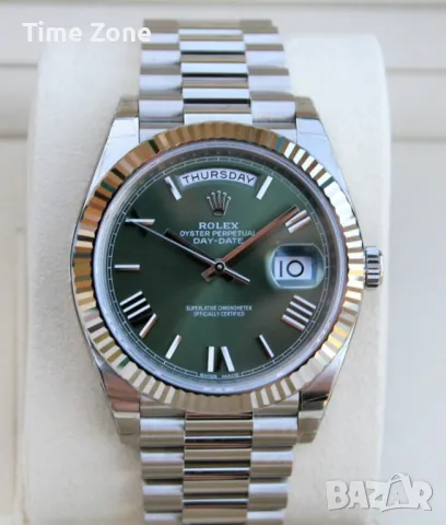 Rolex Day-Date 40mm President Platinum Ice Blue Dial Automatic Различни Варианти, снимка 13 - Мъжки - 48183459