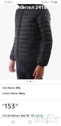 Armani Jeans AJ Mens Down Jacket Size 52/L  ОРИГИНАЛ! Мъжко пухено Яке!, снимка 17 - Якета - 38186452