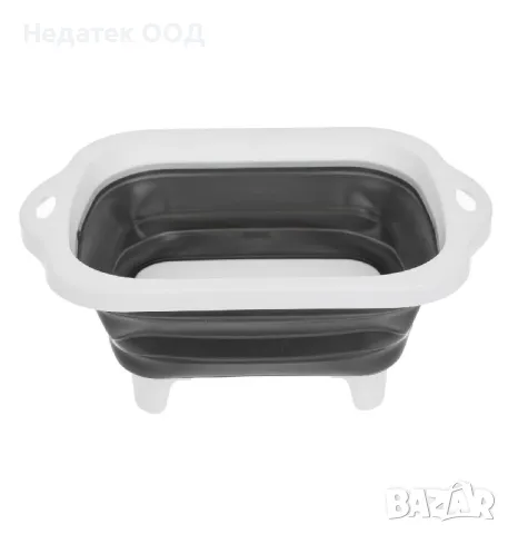 Сгъваем леген, Бял, 25x19x10см