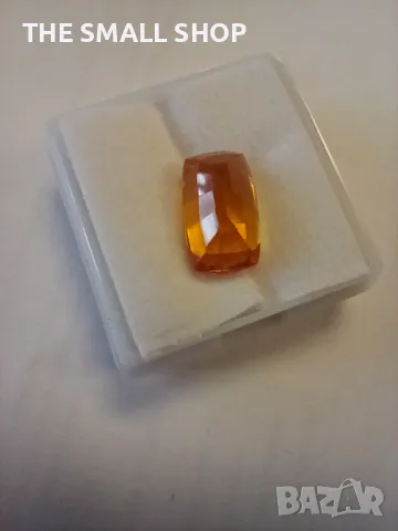 Оранжев сапфир 6,25 карата със сертификат, снимка 6 - Други - 48240446