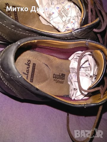 Обувки маркови на Clarks естествена кожа №41 стелка 255мм, снимка 5 - Ежедневни обувки - 39742135