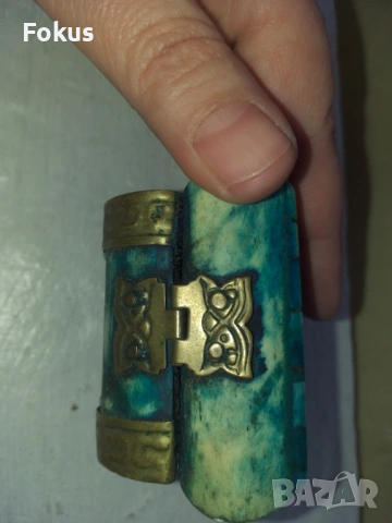 КУТИЯ ОТ КОСТ И МЕСИНГ, снимка 5 - Антикварни и старинни предмети - 53511697