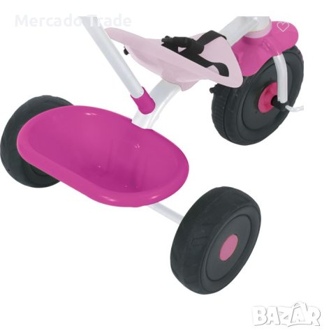 Триколка Mercado Trade, С дръжка, 2 в 1, За деца, Розов, снимка 4 - Детски велосипеди, триколки и коли - 40731248