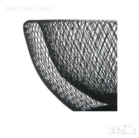 Кръгла фруктиера с поставка Mercado Trade, Метал, Черен, Мрежа, снимка 2 - Аксесоари за кухня - 44881189