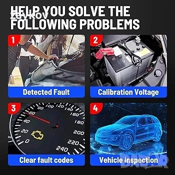 UJEAVETTE OBD2 скенер OBD2 Check Engine Lights Plug Play Live Data Auto Diagnose Tool, снимка 7 - Друга електроника - 48914420