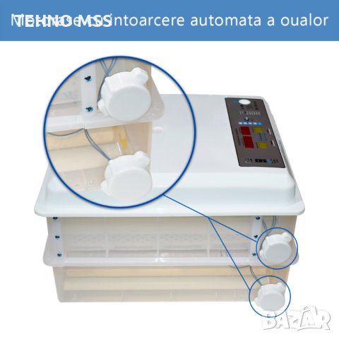 Автоматичен ролков инкубатор на 2 нива MS-120 кокоши яйца (12V/220V), снимка 5 - За птици - 43178707