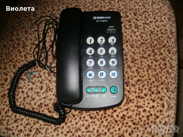 Продавам нова телефонна система SONAKI модел EV-T3014, снимка 1 - Стационарни телефони и факсове - 33099119