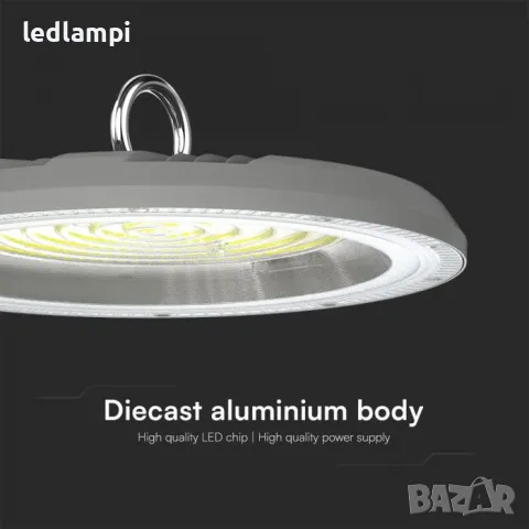 LED Индустриална Камбана 100W CCT 3in1, снимка 6 - Лампи за таван - 48295504