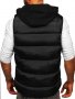 Мъжки елек с качулка – 3306 черен / тъмносин, снимка 11