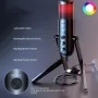 USB микрофон / микрофон за игри с RGB светлина, намаляване на шума 3,5 мм жак, снимка 1