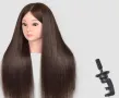 Тренировъчна глава с 80% естествена коса, снимка 1