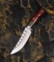 Уникален  ловен нож DRAGON JAP DAMASK - 98х219, снимка 2