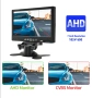 7-инчов LCD монитор за камера задно виждане, 2 видео входа, 1024x600, снимка 3