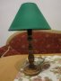 Малка семпла лампичка със стойка от стругован орех - 3