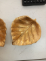 Златен поднос\купа във формата на листо, снимка 1 - Форми - 44909025