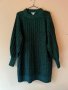 H&M Пуловер рокля S размер черно - зелен 💚🖤