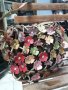 🐙Octopus естествена кожа- среден размер шарена Чанта, на цветя 🌻🌹⚘🌷🥀, снимка 3