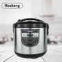 Мултикукър Rosberg, 780W, 5литра, 10 програми, Ръчен режим, Таймер, Инокс/Черен 2 ГОДИНИ ГАРАНЦИЯ, снимка 2