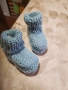 Ръчно плетени бебешки ботушки за бебе до 6 месеца, снимка 13