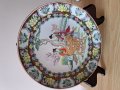 Китайска стара декоративна чиния китайски порцелан , снимка 1 - Антикварни и старинни предмети - 38784710