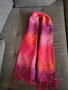 Дамски шал с ресни цикламени цветове, снимка 1 - Шалове - 43005792