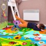 beetoy Бебешка памучна постелка за игра, мека плюшена, 2 X 1,5 м, снимка 4