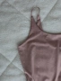 Сатенено боди с тънки презрамки – пепел от рози, снимка 2