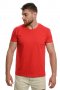 Нова мъжка изчистена тениска в червен цвят, снимка 3