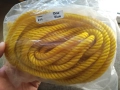 Ново-здраво найлоново фитнес въже за скачане- аеробика ,жълт цвят, снимка 3