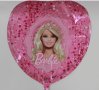  Барби сърце фолио фолиев балон хелий или въздух парти рожден ден, снимка 2