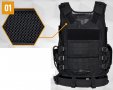 ВИСОКОКАЧЕСТВЕНА модулна тактическа полицейска (военна) жилетка, снимка 4