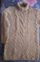 Ръчно плетен дебел пуловер, снимка 3