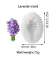 Люляк Лавандула букет цвете силиконов молд форма фондан гипс шоколад декор, снимка 2