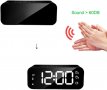 LED огледален музикален часовник с двойна аларма,USB, снимка 2