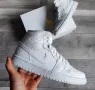 Air Jordan 1 Mid – Triple White  номер 36-36,5 оригинални маратонки , снимка 1