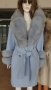 Дамско луксозно палто кашмир вълна и лисица код 283, снимка 1 - Палта, манта - 40314446