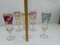 Ретро чаши цветно стъкло, снимка 4