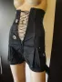 Нов черен къс дамски гащеризон с връзки (тип корсет), къси панталонки, панталони, панталон, блуза, снимка 2