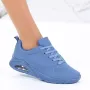 Дамски стилни маратонки в синьо , снимка 2
