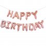 Украса за рожден ден Балони от фолио с надпис Happy Birthday 40 см