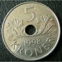5 крони 1998, Норвегия, снимка 1 - Нумизматика и бонистика - 28405243
