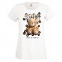Дамска тениска bear SMILE,Мече,Меченце,Животно, Играчка,Изненада,Подарък,Повод,, снимка 4