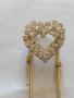 Метална брошка игла ❤️ кристали - 22950, снимка 2