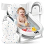 Сгъваема бебешка вана с термометър , снимка 1