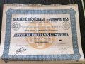 Акция от Франция | Societe Generale des Graphites | 1938г., снимка 3