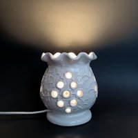 Ретро керамична лампа, снимка 1 - Настолни лампи - 43255662