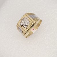 Златни мъжки пръстени-14К, снимка 7 - Пръстени - 38764140