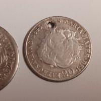 Монети Австрия 20 кройцера , сребро , 2 броя , за накит, снимка 7 - Нумизматика и бонистика - 43969107