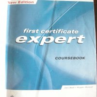 first certificate expert  - учебник и учебна тетрадка по английски, снимка 1 - Чуждоезиково обучение, речници - 28301963