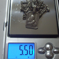Старо сребърно ланче., снимка 5 - Колиета, медальони, синджири - 44865797